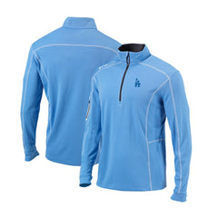 Los Angeles Dodgers Cooperstown Collection Omni-Wick Shotgun Quarter-Zip Top - Light Blue | Columbia