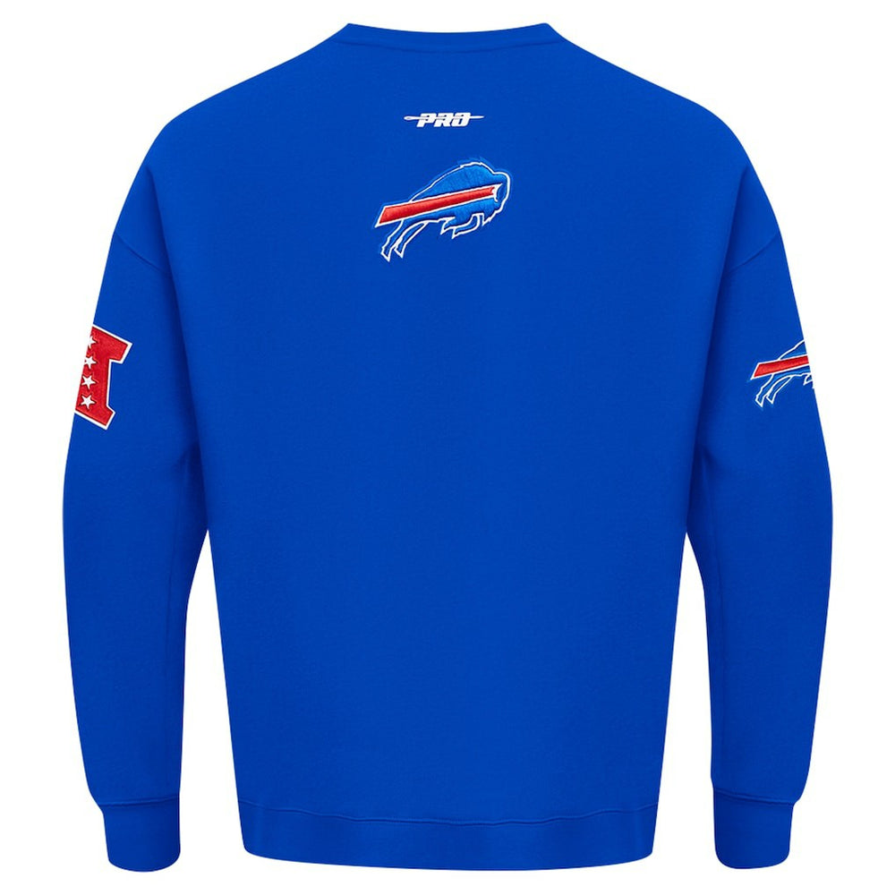 Buffalo Bills Pro Standard Turn It Up Drop Shoulder Pullover Sweatshirt - Royal discount