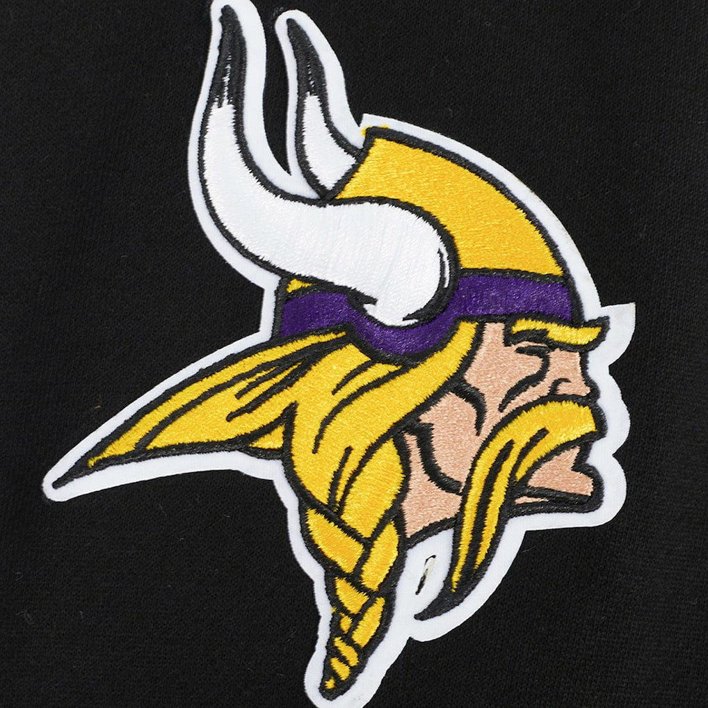 Minnesota Vikings Pro Standard Turn It Up Drop Shoulder Pullover Sweatshirt - Black for sale