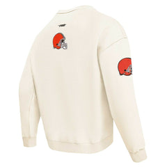 Cleveland Browns Pro Standard Turn It Up Pullover Sweatshirt - Cream cheap