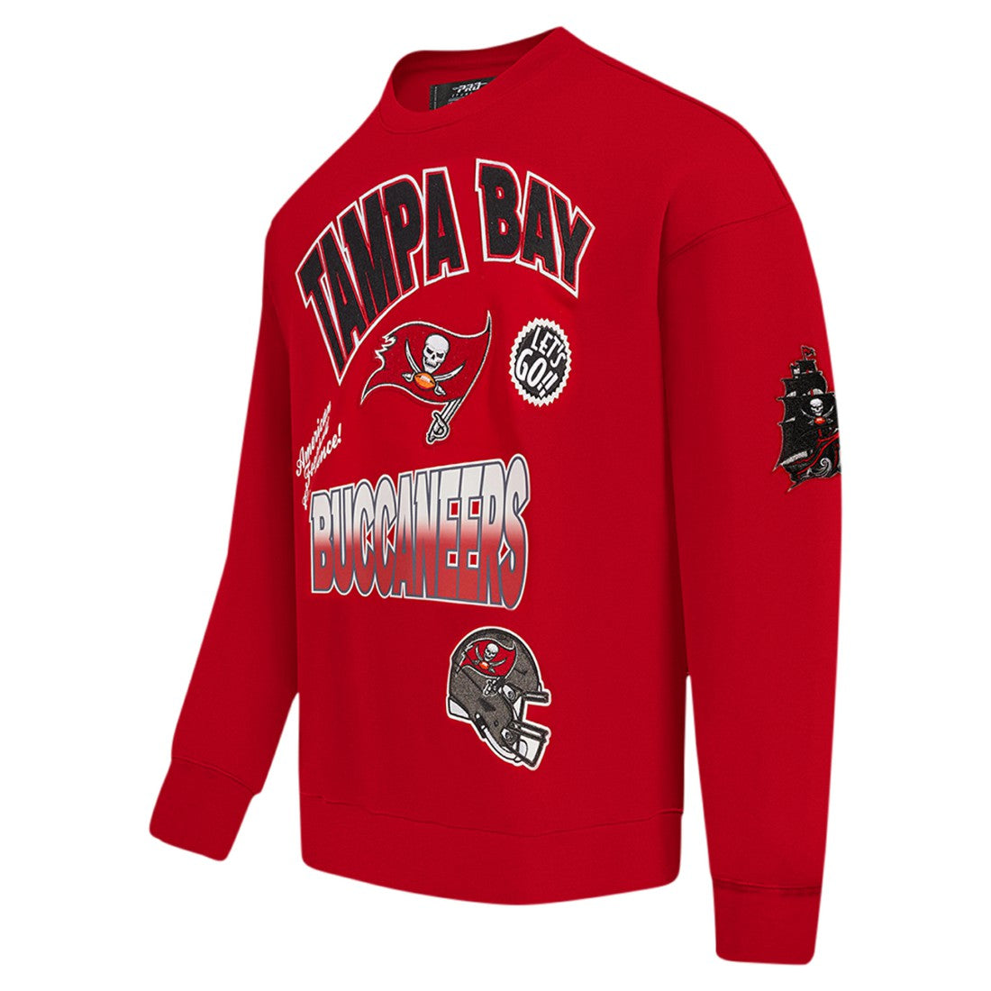 Tampa Bay Buccaneers Pro Standard Turn It Up Drop Shoulder Pullover Sweatshirt - Red sale