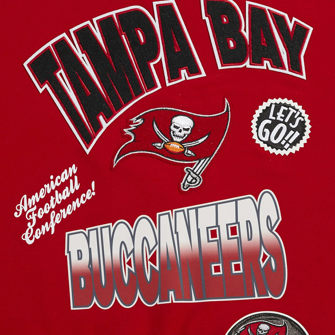 Tampa Bay Buccaneers Pro Standard Turn It Up Drop Shoulder Pullover Sweatshirt - Red sale
