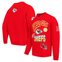 Kansas City Chiefs Pro Standard Turn It Up Drop Shoulder Pullover Sweatshirt - Red outlet