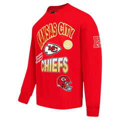 Kansas City Chiefs Pro Standard Turn It Up Drop Shoulder Pullover Sweatshirt - Red outlet