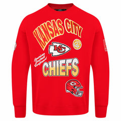 Kansas City Chiefs Pro Standard Turn It Up Drop Shoulder Pullover Sweatshirt - Red outlet