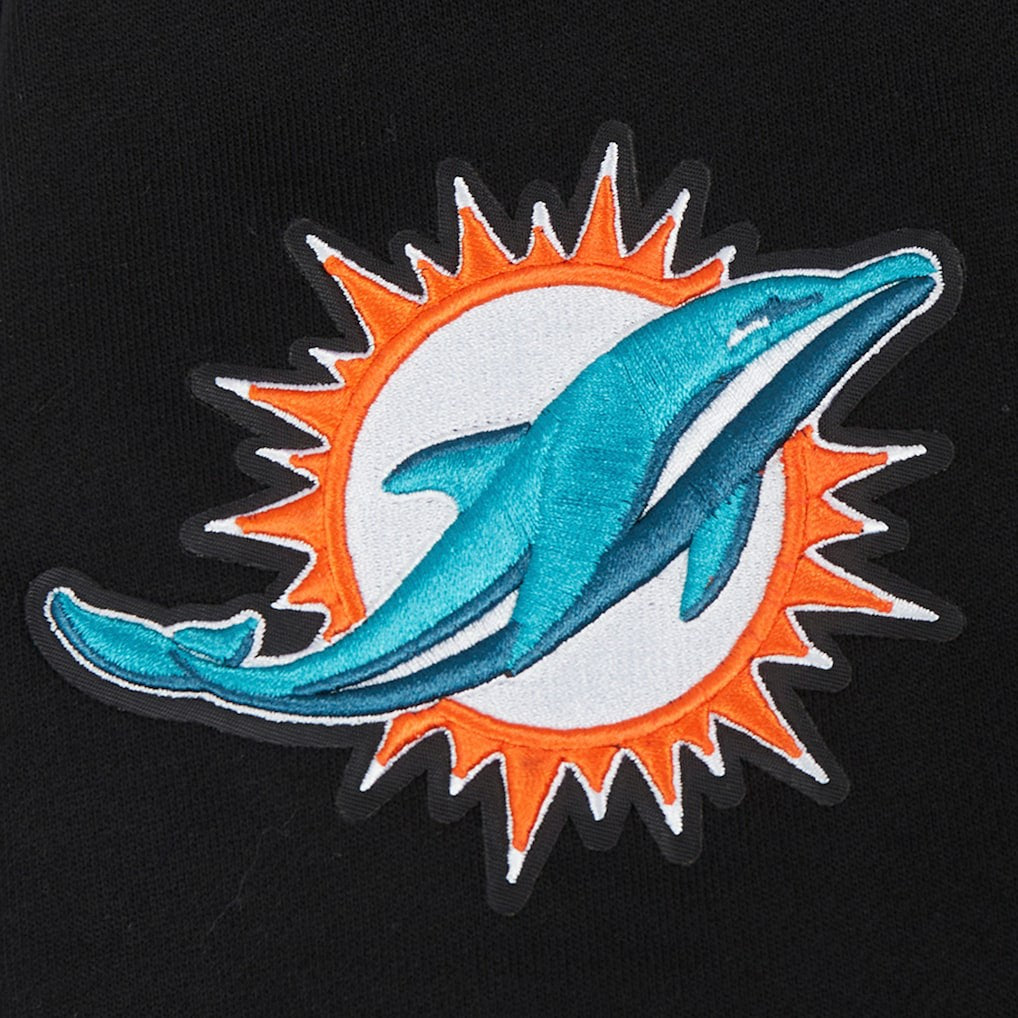 Miami Dolphins Pro Standard Turn It Up Drop Shoulder Pullover Sweatshirt - Black discount