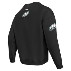 Philadelphia Eagles Pro Standard Turn It Up Drop Shoulder Pullover Sweatshirt - Black for sale