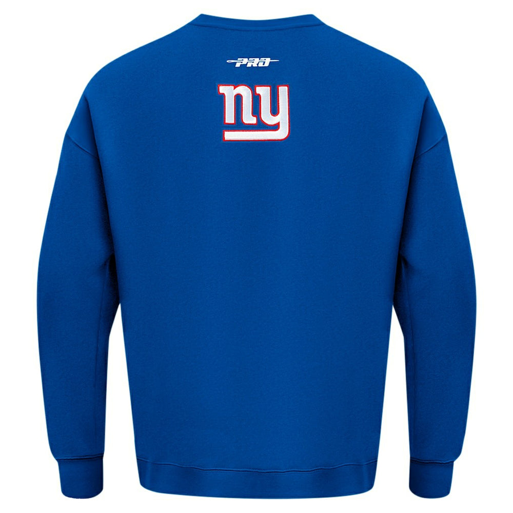 New York Giants Pro Standard Turn It Up Drop Shoulder Pullover Sweatshirt - Royal for sale