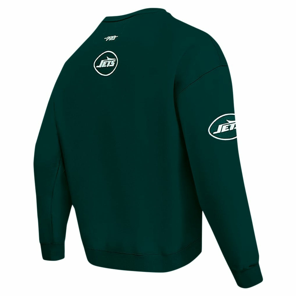 New York Jets Pro Standard Turn It Up Drop Shoulder Pullover Sweatshirt - Green sale