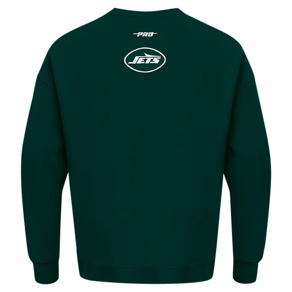 New York Jets Pro Standard Turn It Up Drop Shoulder Pullover Sweatshirt - Green sale
