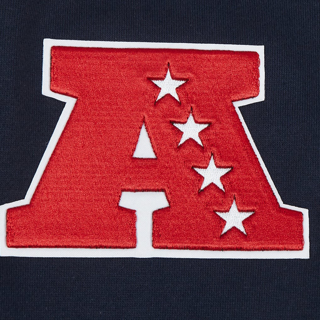 New England Patriots Pro Standard Turn It Up Drop Shoulder Pullover Sweatshirt - Navy on sale