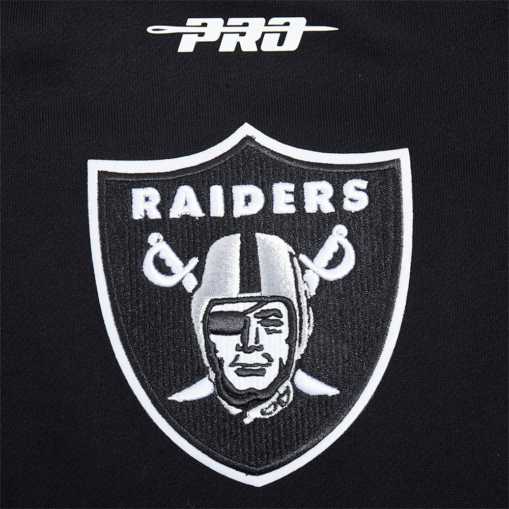 Las Vegas Raiders Pro Standard Turn It Up Drop Shoulder Pullover Sweatshirt - Black sale