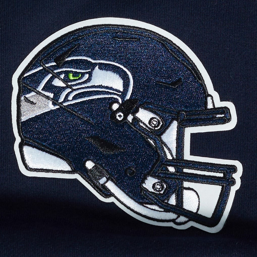 Seattle Seahawks Pro Standard Turn It Up Drop Shoulder Pullover Sweatshirt - College Navy online