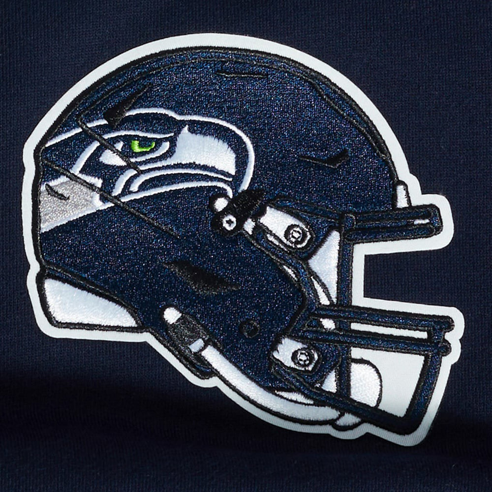 Seattle Seahawks Pro Standard Turn It Up Drop Shoulder Pullover Sweatshirt - College Navy online