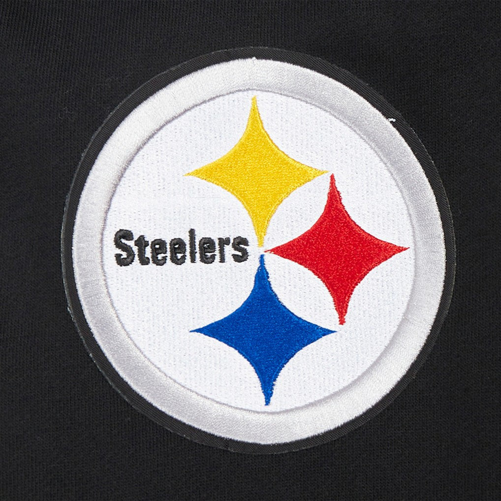 Pittsburgh Steelers Pro Standard Turn It Up Drop Shoulder Pullover Sweatshirt - Black on sale