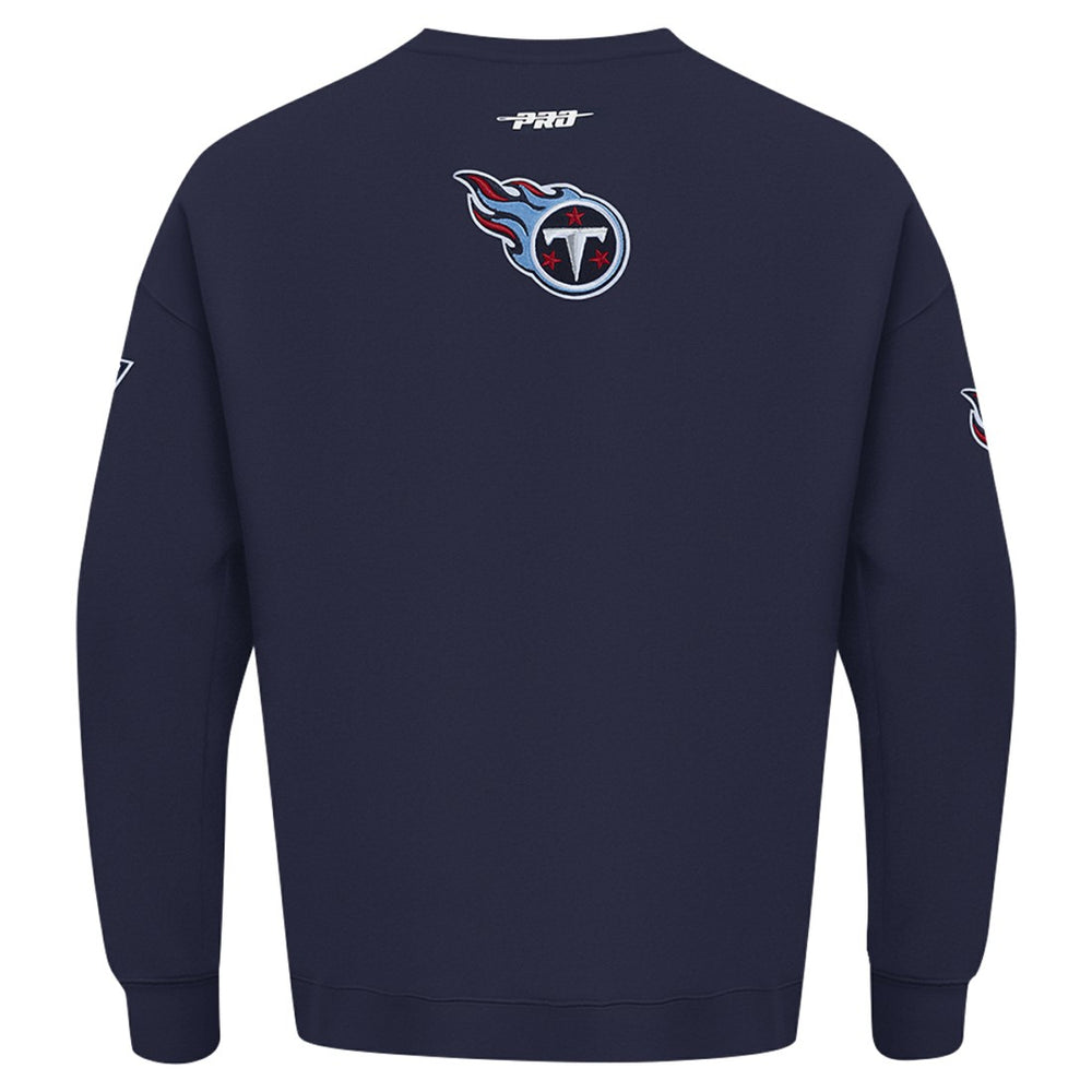 Tennessee Titans Pro Standard Turn It Up Drop Shoulder Pullover Sweatshirt - Navy cheap