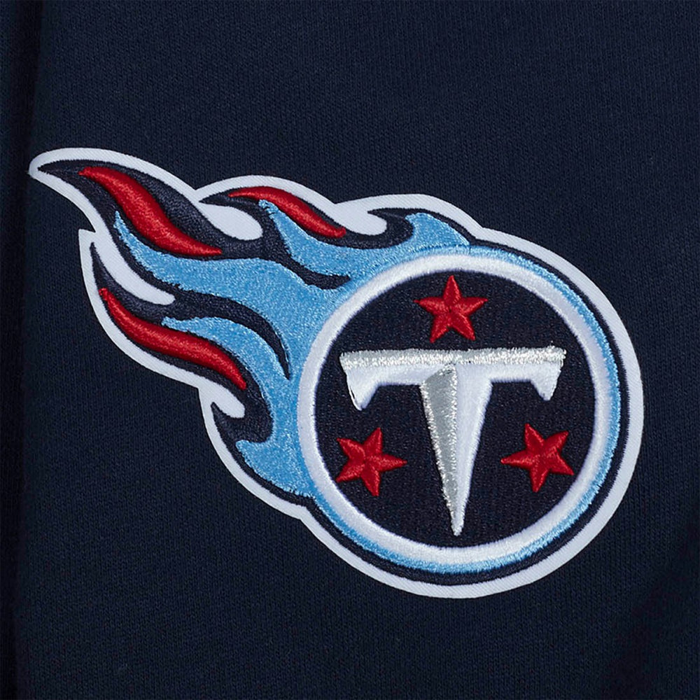 Tennessee Titans Pro Standard Turn It Up Drop Shoulder Pullover Sweatshirt - Navy cheap