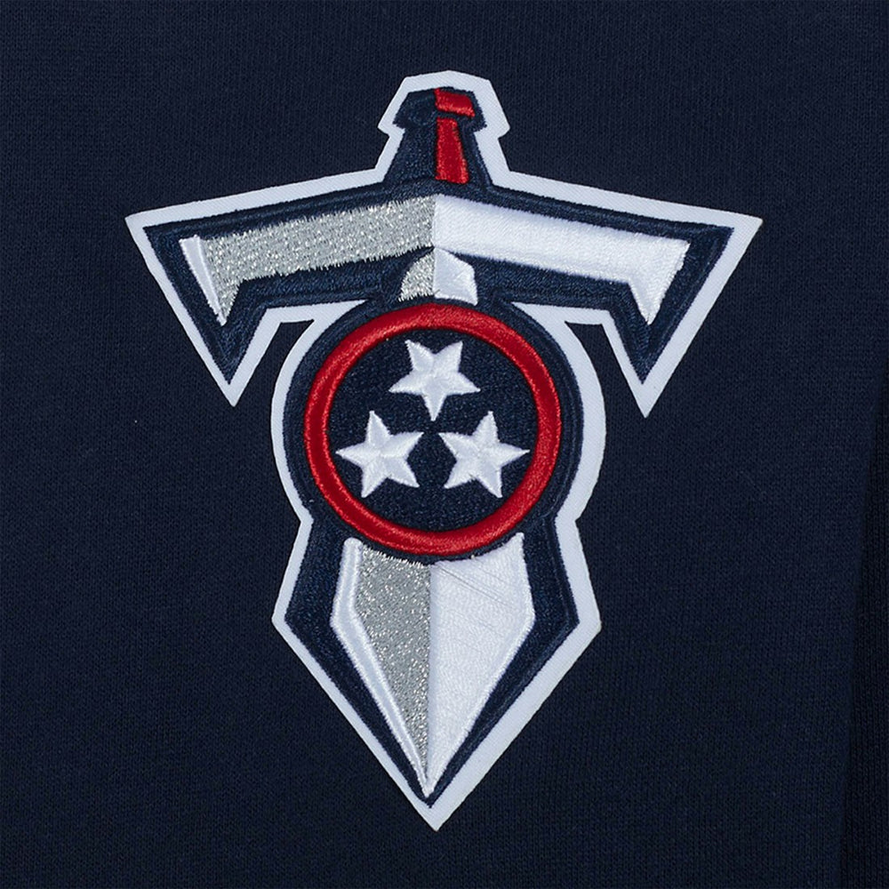 Tennessee Titans Pro Standard Turn It Up Drop Shoulder Pullover Sweatshirt - Navy cheap