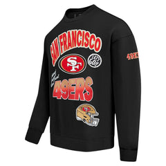 San Francisco 49ers Pro Standard Turn It Up Drop Shoulder Pullover Sweatshirt - Black cheap
