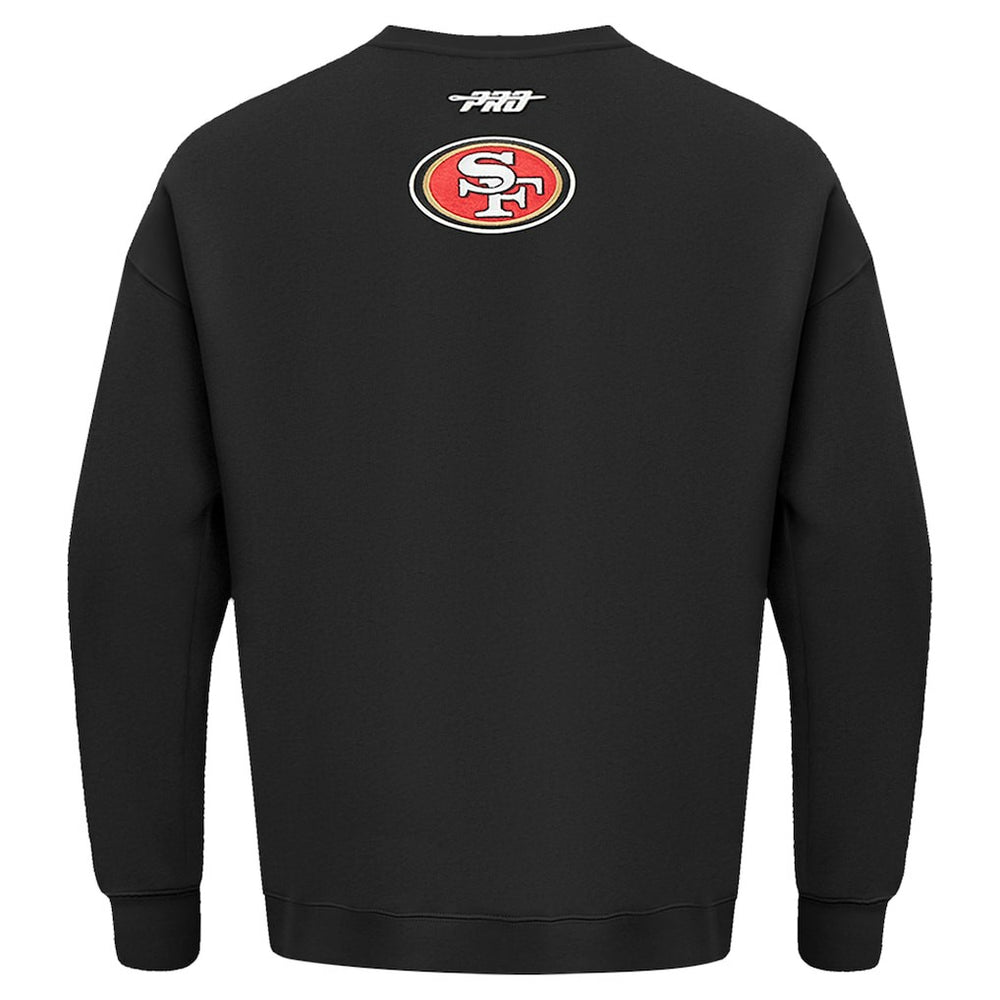 San Francisco 49ers Pro Standard Turn It Up Drop Shoulder Pullover Sweatshirt - Black cheap