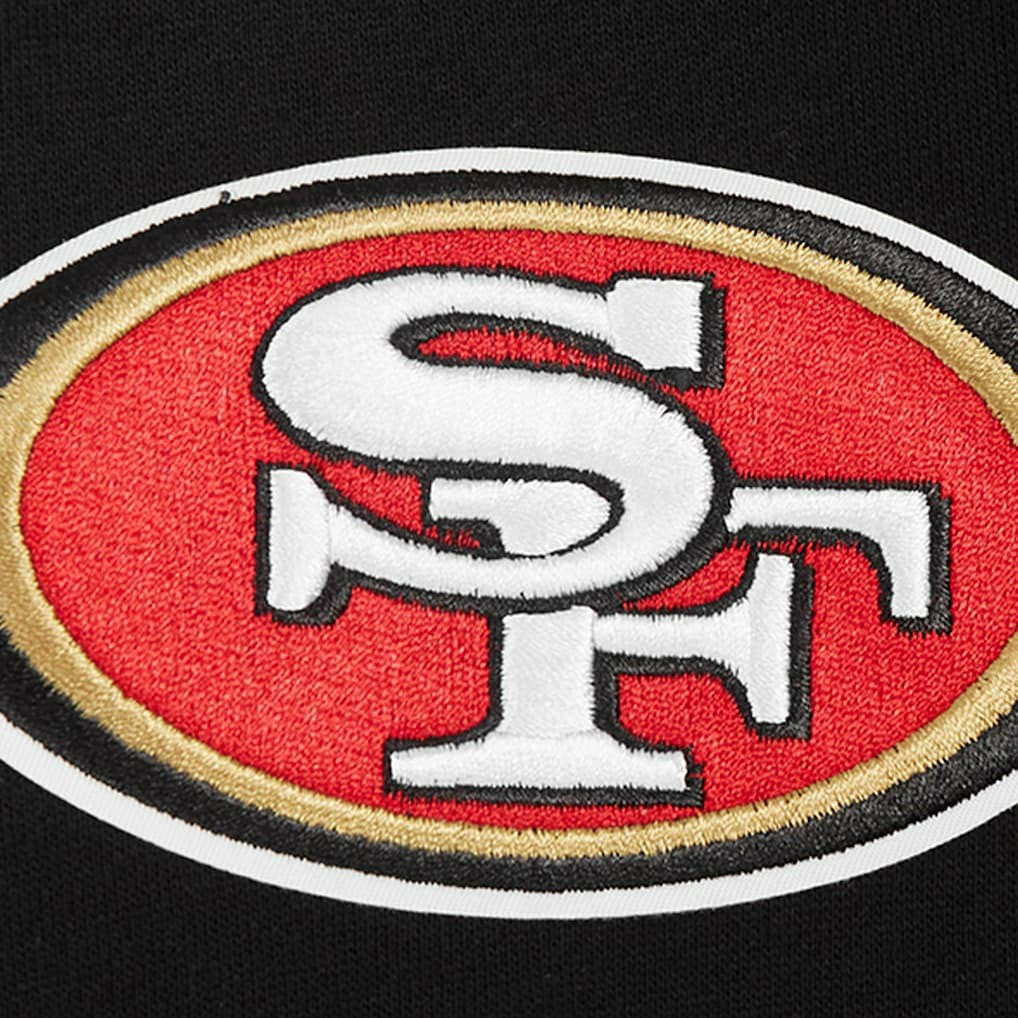 San Francisco 49ers Pro Standard Turn It Up Drop Shoulder Pullover Sweatshirt - Black cheap