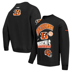 Cincinnati Bengals Pro Standard Turn It Up Drop Shoulder Pullover Sweatshirt - Black for sale