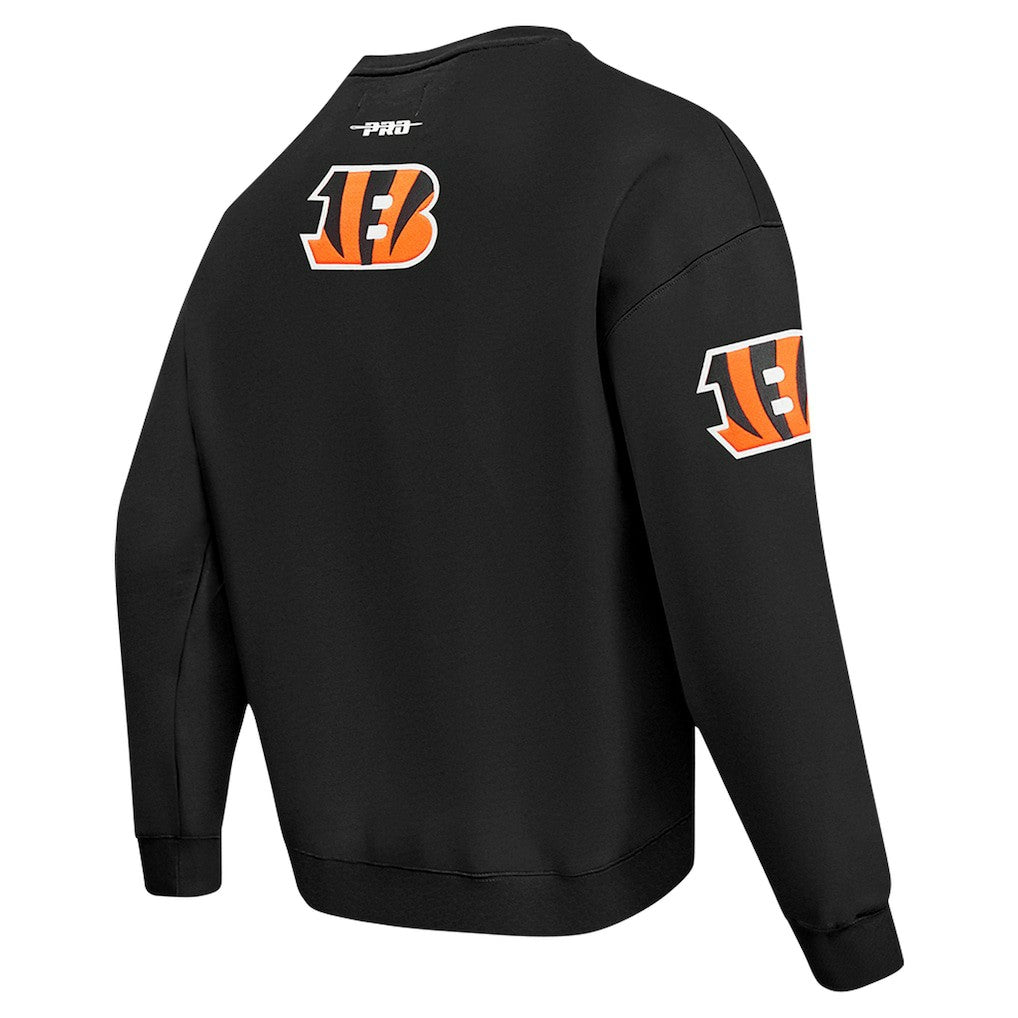 Cincinnati Bengals Pro Standard Turn It Up Drop Shoulder Pullover Sweatshirt - Black for sale