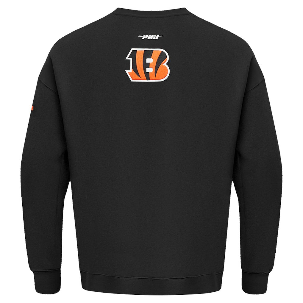 Cincinnati Bengals Pro Standard Turn It Up Drop Shoulder Pullover Sweatshirt - Black for sale