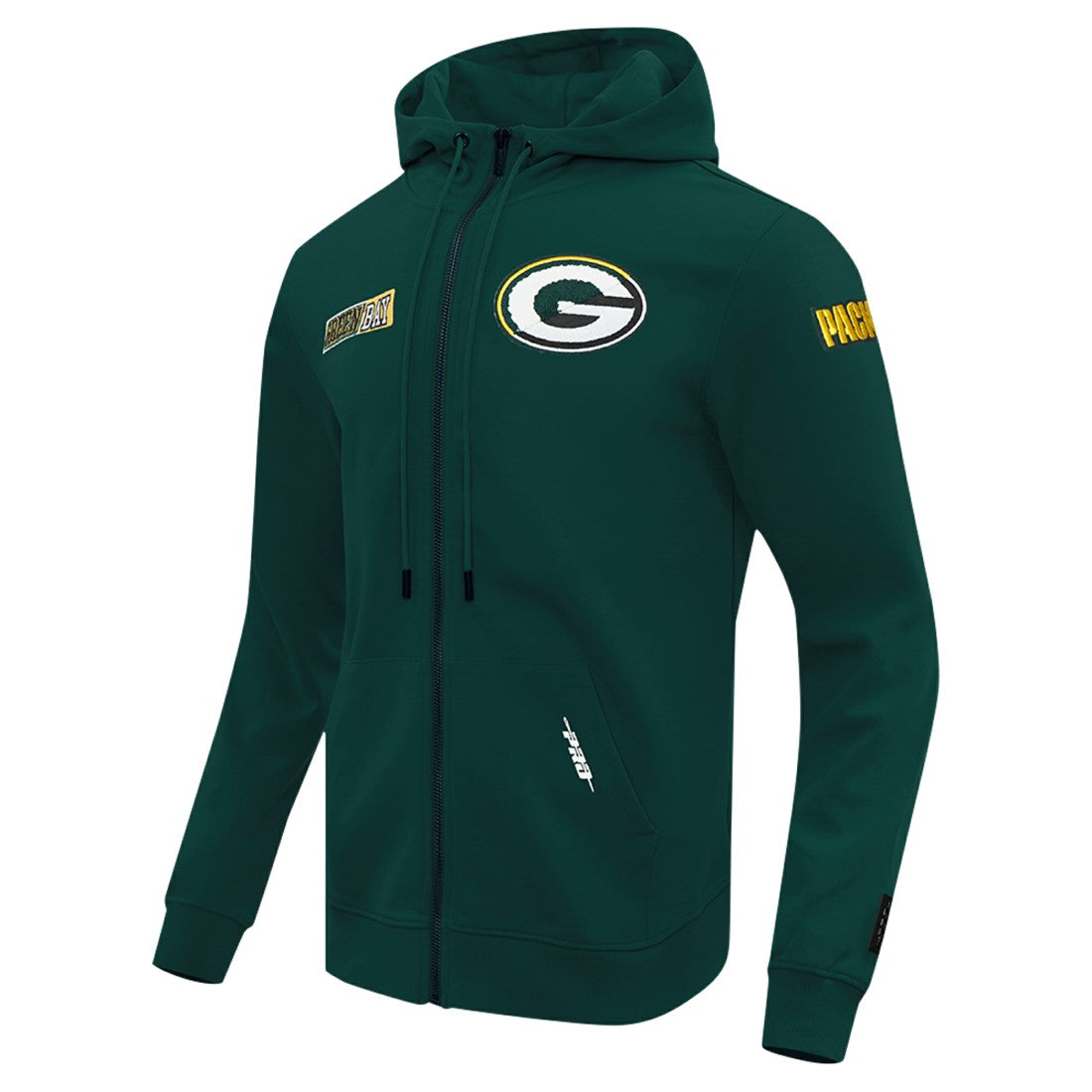 Green Bay Packers Pro Standard Split Logo Double Knit Full-Zip Hoodie - Green sale
