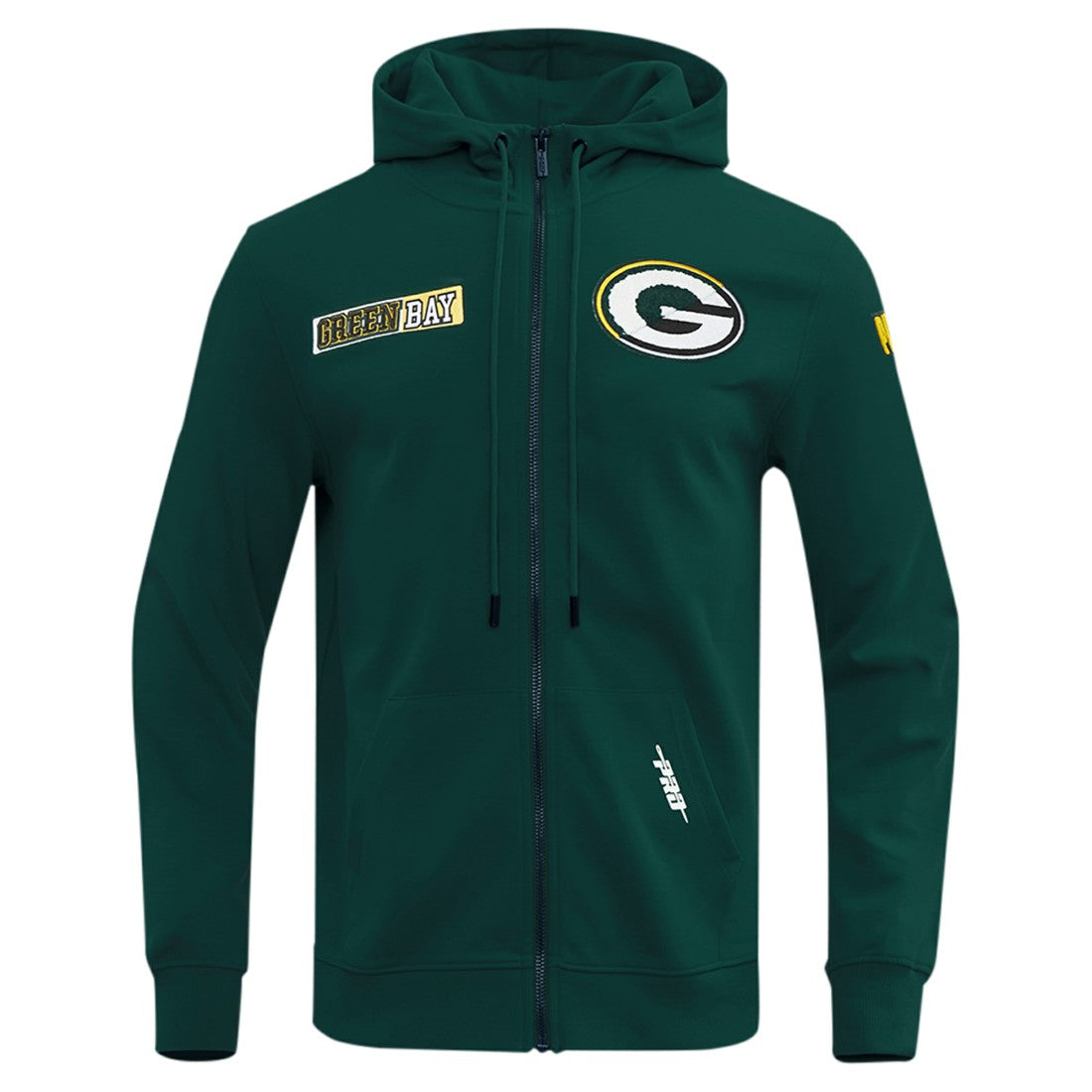 Green Bay Packers Pro Standard Split Logo Double Knit Full-Zip Hoodie - Green sale