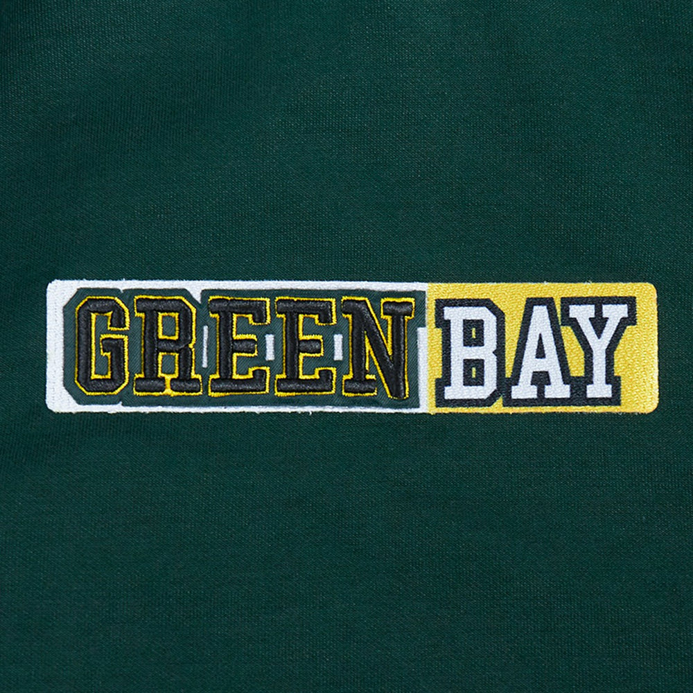 Green Bay Packers Pro Standard Split Logo Double Knit Full-Zip Hoodie - Green sale
