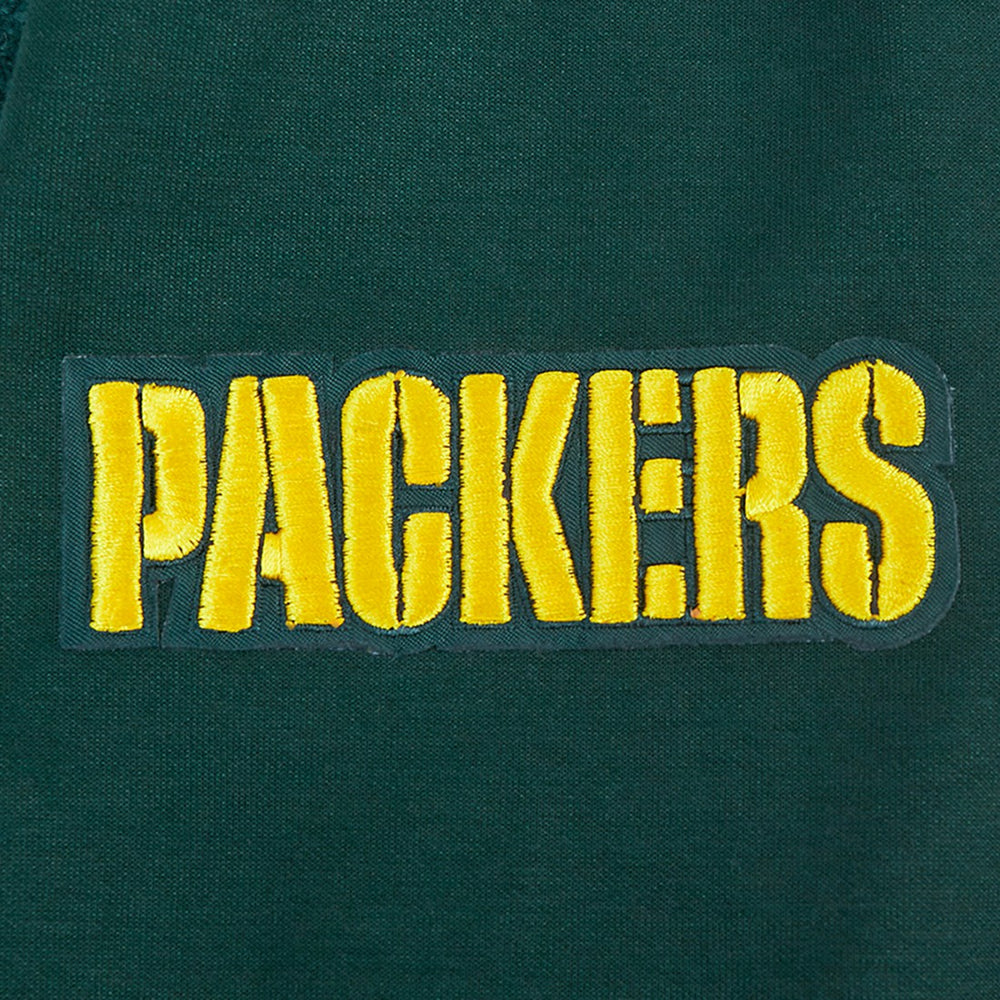 Green Bay Packers Pro Standard Split Logo Double Knit Full-Zip Hoodie - Green sale
