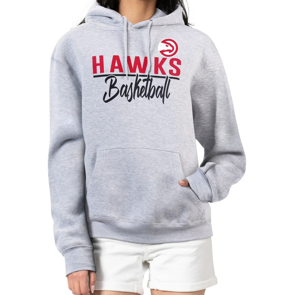 Atlanta Hawks G-III 4Her by Carl Banks Women's Graphics Fleece Pullover Hoodie - Heather Gray outlet