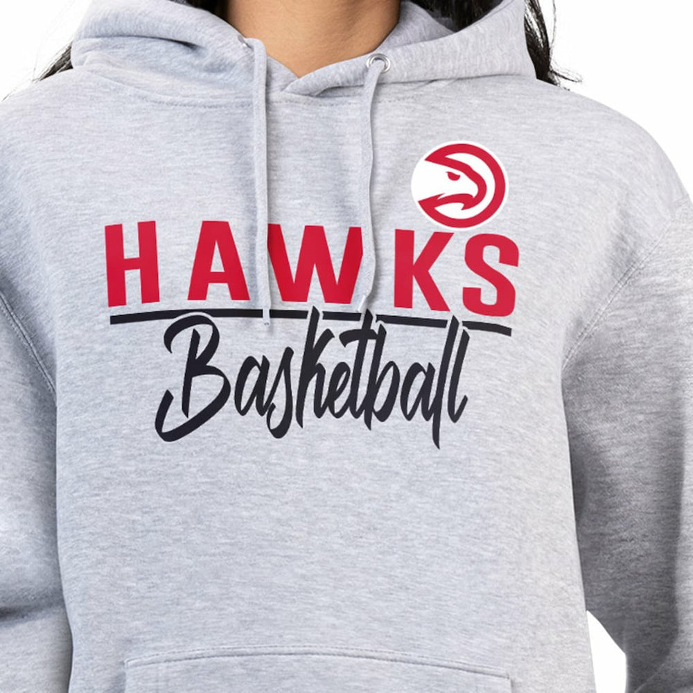 Atlanta Hawks G-III 4Her by Carl Banks Women's Graphics Fleece Pullover Hoodie - Heather Gray outlet