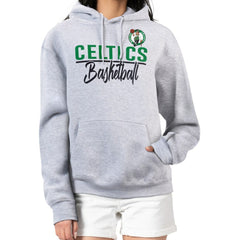 Boston Celtics G-III 4Her by Carl Banks Women's Graphics Fleece Pullover Hoodie - Heather Gray outlet
