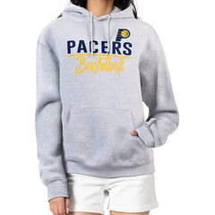 Indiana Pacers G-III 4Her by Carl Banks Women's Graphics Fleece Pullover Hoodie - Heather Gray online