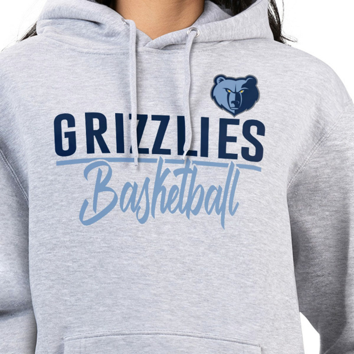 Memphis Grizzlies G-III 4Her by Carl Banks Women's Graphics Fleece Pullover Hoodie - Heather Gray on sale