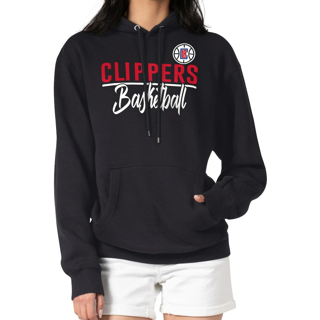 LA Clippers G-III 4Her by Carl Banks Women's Graphics Fleece Pullover Hoodie - Black shop