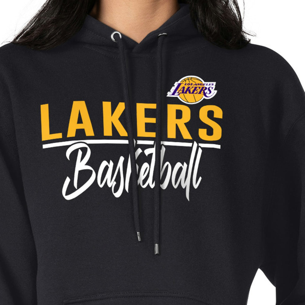 Los Angeles Lakers G-III 4Her by Carl Banks Women's Graphics Fleece Pullover Hoodie - Black for sale