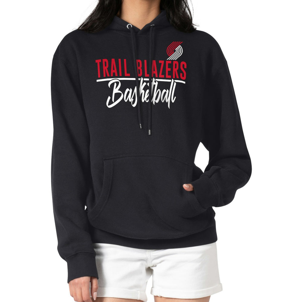 Portland Trail Blazers G-III 4Her by Carl Banks Women's Graphics Fleece Pullover Hoodie - Black on sale