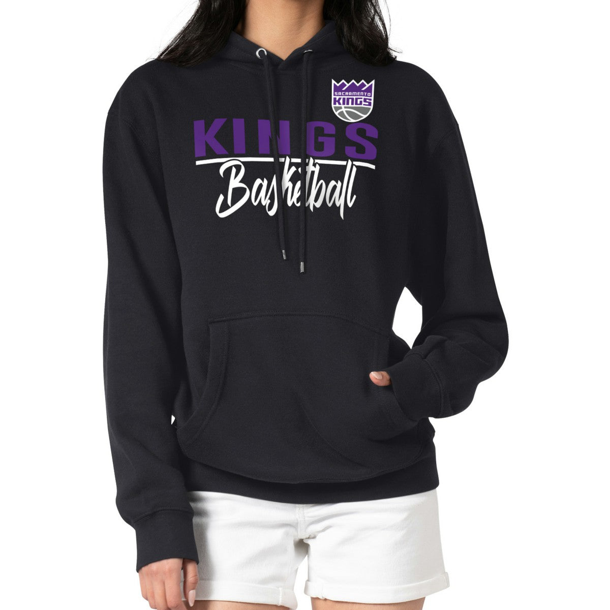 Sacramento Kings G-III 4Her by Carl Banks Women's Graphics Fleece Pullover Hoodie - Black cheap