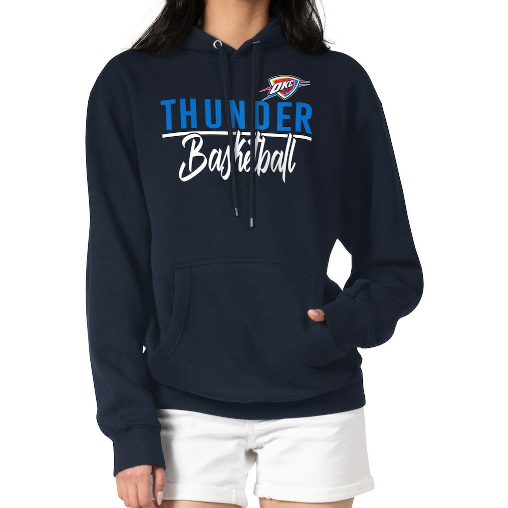Oklahoma City Thunder G-III 4Her by Carl Banks Women's Graphics Fleece Pullover Hoodie - Navy sale