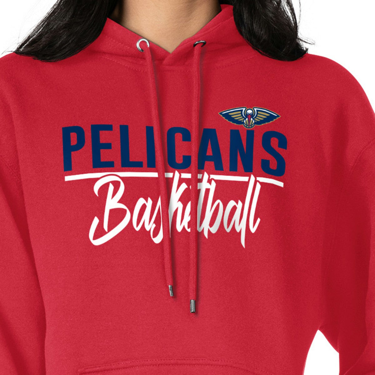 New Orleans Pelicans G-III 4Her by Carl Banks Women's Graphics Fleece Pullover Hoodie - Red on sale