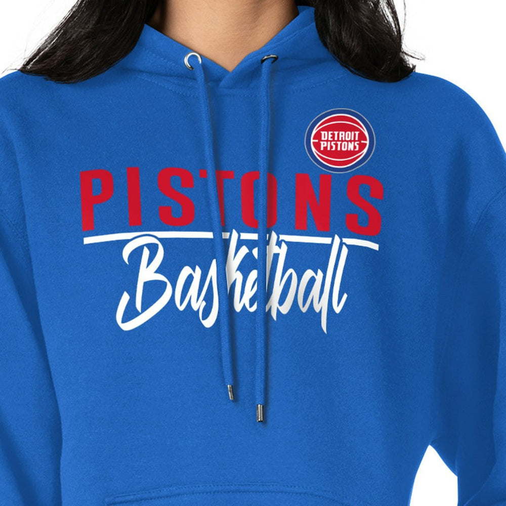 Detroit Pistons G-III 4Her by Carl Banks Women's Graphics Fleece Pullover Hoodie sale - Blue cheap