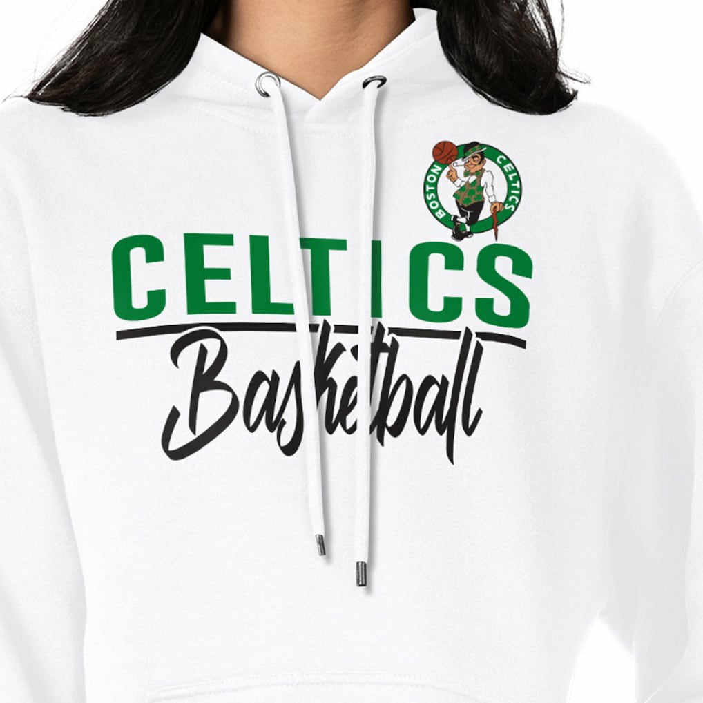 Boston Celtics G-III 4Her by Carl Banks Women's Graphics Fleece Pullover Hoodie - White online