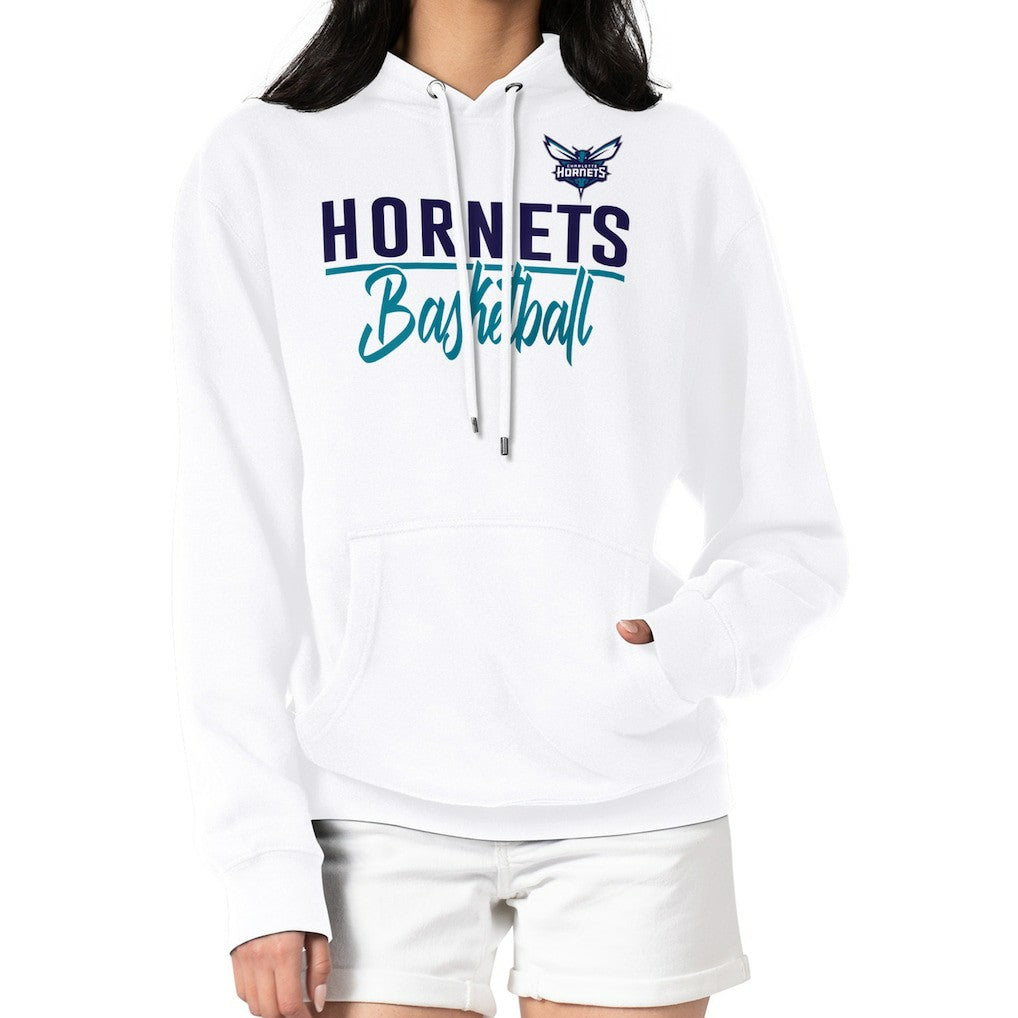 Charlotte Hornets G-III 4Her by Carl Banks Women's Graphics Fleece Pullover Hoodie - White cheap