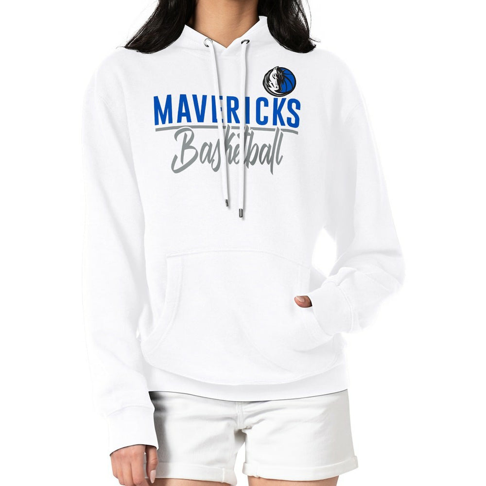 Dallas Mavericks G-III 4Her by Carl Banks Women's Graphics Fleece Pullover Hoodie sale - White cheap