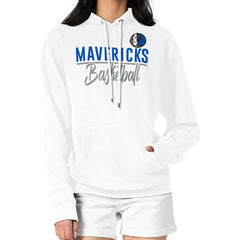 Dallas Mavericks G-III 4Her by Carl Banks Women's Graphics Fleece Pullover Hoodie sale - White cheap