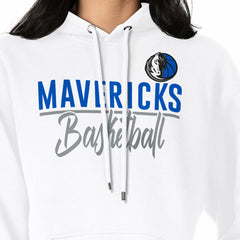 Dallas Mavericks G-III 4Her by Carl Banks Women's Graphics Fleece Pullover Hoodie sale - White cheap