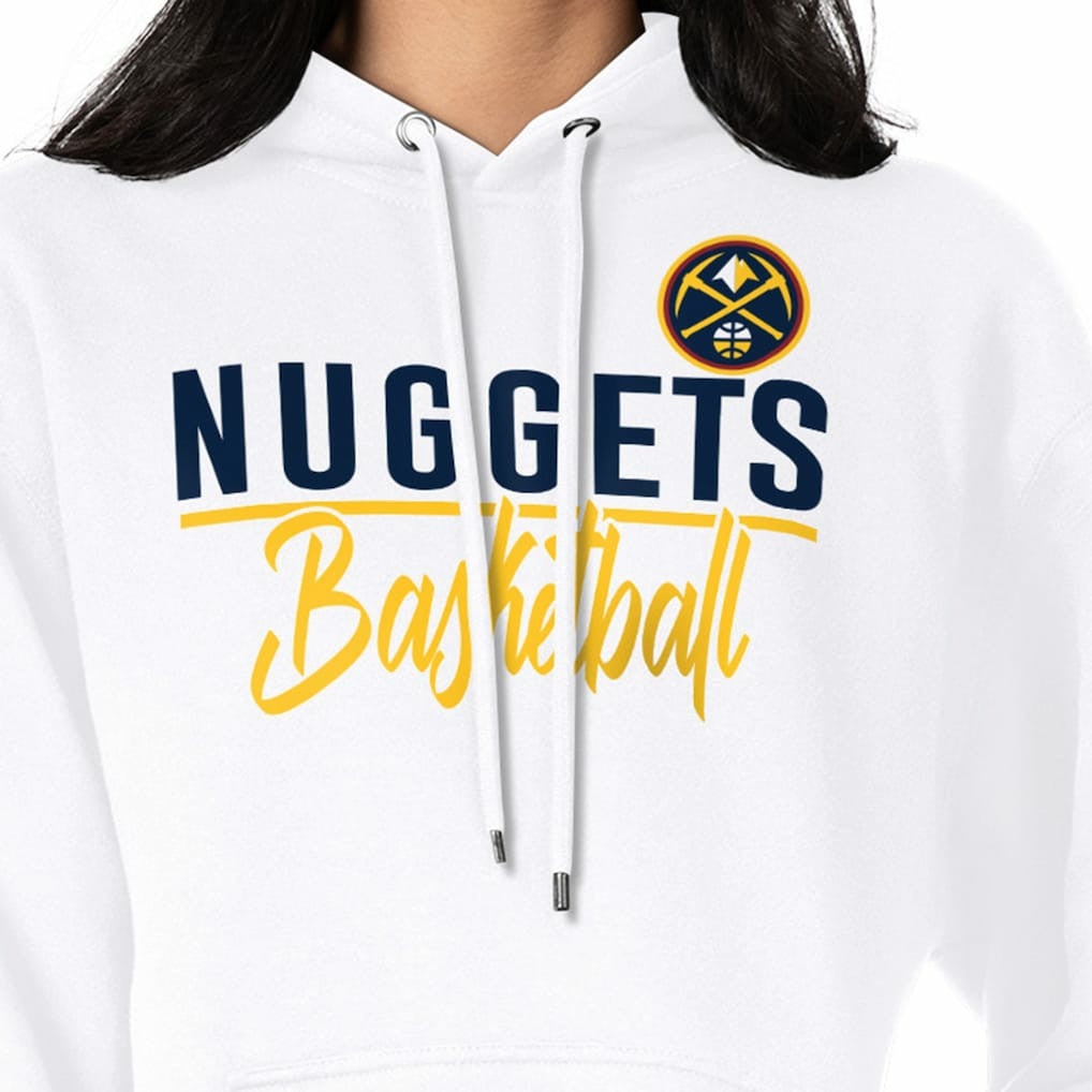 Denver Nuggets G-III 4Her by Carl Banks Women's Graphics Fleece Pullover Hoodie sale - White shop